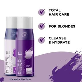 img 2 attached to 👱 Blonde Hair Purple Shampoo and Conditioner