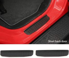 img 2 attached to RT-TCZ Door Sill Guards for Jeep Wrangler JL 🚪 JLU & Gladiator JT 2018-2020, Black Entry Guards Exterior Accessories (4-Door)