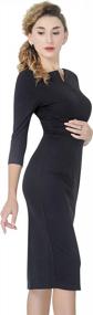 img 1 attached to Women'S Work Office Business Sheath Midi Dress By Marycrafts