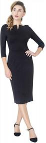 img 3 attached to Women'S Work Office Business Sheath Midi Dress By Marycrafts