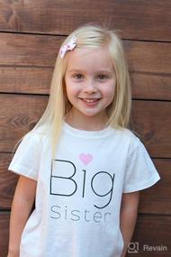 img 2 attached to 👧 Adorable Big Sister T-Shirt: Perfect for Toddler Girls and Pregnancy Announcements