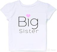 👧 adorable big sister t-shirt: perfect for toddler girls and pregnancy announcements логотип