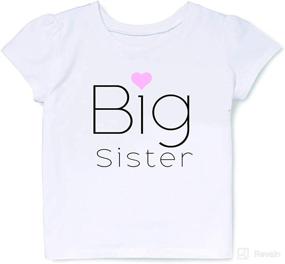 img 4 attached to 👧 Adorable Big Sister T-Shirt: Perfect for Toddler Girls and Pregnancy Announcements