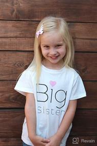 img 3 attached to 👧 Adorable Big Sister T-Shirt: Perfect for Toddler Girls and Pregnancy Announcements