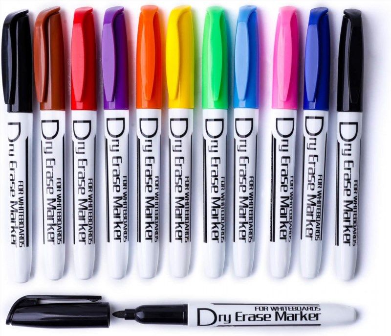  Dry Erase Markers, Cute Aesthetic Marker with 8 Colors,  Erasable Low-odor Children's Whiteboard Pen, Marker Pens for Home Office  and Classroom (8) : Office Products