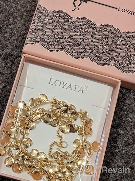 img 1 attached to 💎 LOYATA Women's 14K Gold Plated Choker Necklace with Bohemian Sequin Coins and CZ Evil Eye Hamsa Hand Pendant - Delicate Chain Necklace for Enhanced Style review by Robert Cole