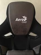 img 1 attached to Gaming computer chair AeroCool Count, upholstery: imitation leather/textile, color: steel blue review by Velizar Botev ᠌