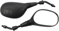 goofit 10mm black plastic rear view mirror for atv scooter - fits 50cc to 250cc engines логотип