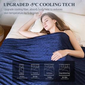 img 3 attached to Elegear Revolutionary Cooling Blanket Queen, Absorbs Heat To Keep Body Cool For Night Sweats, Double Sided Arc-Chill Cooling Fiber Q-Max>0.5, Lightweight Summer Cold Blankets For Sleeping, 90" X 108