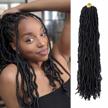 get trendy & natural-looking hair with ubeleco 18 inch faux locs crochet hair - soft, pre-looped, & synthetic logo