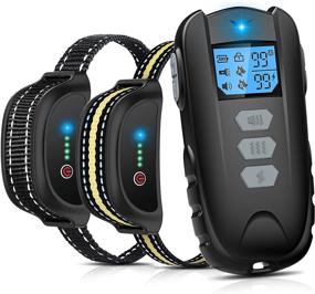 img 4 attached to 🐶 Waterproof Rechargeable Dog Training Collar with Remote – Dual Dog System, Electric Dog Shock Collar with Beep Vibration & Adjustable Safe Shock Levels, Suitable for Small Medium Large Dogs - 0 to 99 Levels of Training Set…