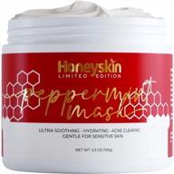 revitalize your skin with honeyskin peppermint hydrating face mask - manuka honey and bentonite clay skincare for sensitive and aging skin (5.5oz) logo