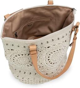 img 2 attached to Sak Silverwood Crochet Shopper Mushroom Women's Handbags & Wallets : Shoulder Bags