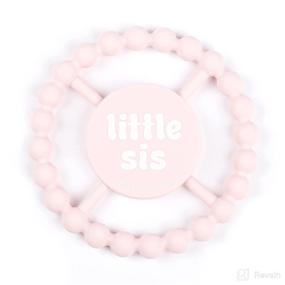 img 2 attached to BELLA TUNNO Happy Teether for Girls - Soft & Easy Grip Teething Ring Perfect for Soothing Gums, Non-Toxic, Little Sis Design, One Size