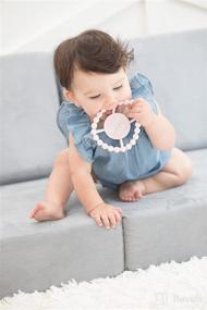 img 1 attached to BELLA TUNNO Happy Teether for Girls - Soft & Easy Grip Teething Ring Perfect for Soothing Gums, Non-Toxic, Little Sis Design, One Size