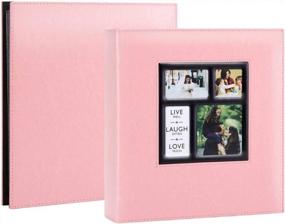 img 3 attached to Pink 4X6 Photo Album With 600 Pockets - Extra Large Capacity For Family, Wedding Pictures - Holds Horizontal And Vertical Photos With Ywlake
