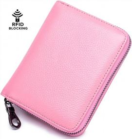 img 3 attached to Buvelife RFID Blocking Credit Card Holder Wallets For Women Genuine Leather Credit Card Wallet