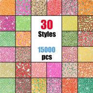 🎨 5000 pc nail art slices: 3d fruits, animals, flowers, cake, and heart stickers for christmas holiday diy crafts, slime making, cellphone decoration - crafare logo