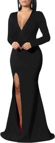 img 4 attached to 👗 Sleeve Bodycon Cocktail Dress for Women by GOBLES: Trendy Women's Clothing in Dresses