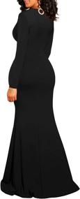 img 2 attached to 👗 Sleeve Bodycon Cocktail Dress for Women by GOBLES: Trendy Women's Clothing in Dresses