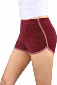 img 3 attached to DiShang Women'S Dolphin Shorts Velvet Stretchy Fitness Running Workout Lounge Active Exercise Yoga Shorts