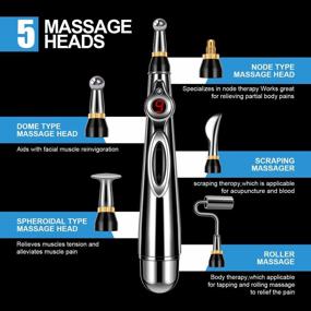 img 1 attached to Electronic Acupuncture Pen - 5-In-1 Pain Relief Therapy With Meridian Energy Pulse Massage Pen For Maximum Pain Relief