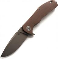 eafengrow ch3504-g10 folding knife camping pocket edc tool d2 blade ball bearings outdoor flipper knife brown logo