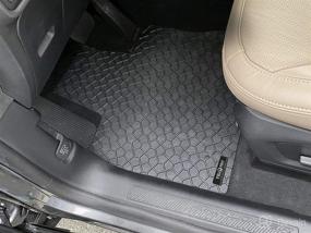 img 2 attached to 🚗 YelloPro Auto Custom Fit Floor Mats for 2020-2022 Ford Explorer SUV - Heavy Duty, All-Weather, Anti-Slip