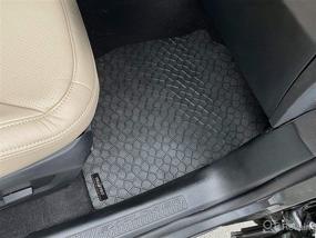 img 1 attached to 🚗 YelloPro Auto Custom Fit Floor Mats for 2020-2022 Ford Explorer SUV - Heavy Duty, All-Weather, Anti-Slip