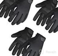 img 1 attached to Flex Extra Grip Mechanic Gloves With Touchscreen And Non-Slip Design - Ideal For Tactical, Mechanic, Hunting, And Cycling - Suitable For Men And Women - 1 Pair - Black - Size Large review by Maurice Morris
