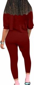 img 2 attached to Cailami Women'S Sexy 2 Piece Outfits Tie Up Crop Top Bodycon Club Jumpsuit Pants Set
