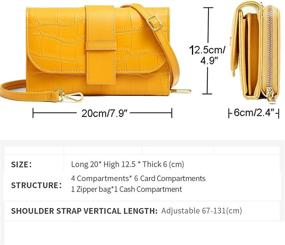 img 2 attached to VINMEN Leather Crossbody Handbags & Wallets for Women's Evening Events in Crossbody Bags