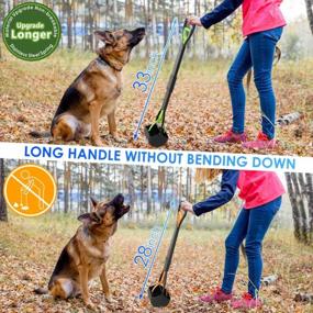 img 3 attached to TIMINGILA 33" Long Handle Portable Pet Pooper Scooper For Large And Small Dogs,High Strength Material And Durable Spring,Great For Lawns, Grass, Dirt, Gravel