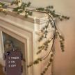 light up your holidays: hairui pine garland with 48 led lights - battery operated and timer included for indoor and outdoor decor logo