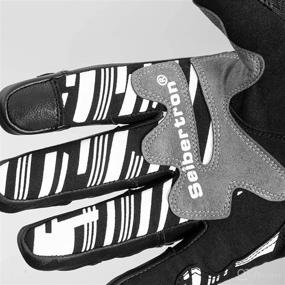 img 2 attached to 🧤 XS Black Seibertron SPW-2 Carbon Fiber Hard Knuckle Waterproof Touchscreen Leather Motorcycle Gloves