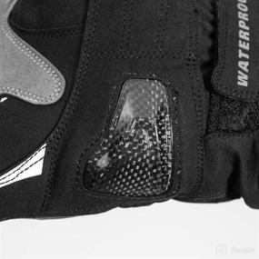 img 1 attached to 🧤 XS Black Seibertron SPW-2 Carbon Fiber Hard Knuckle Waterproof Touchscreen Leather Motorcycle Gloves