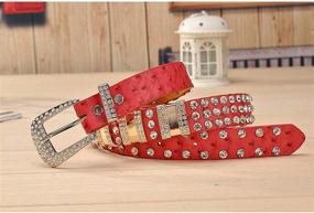 img 2 attached to 👢 Shop Stylish Western Cowgirl Rhinestone Studded Designer Women's Accessories for Belts