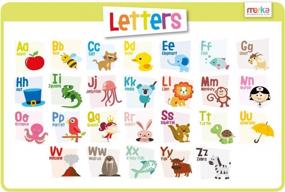 img 4 attached to Interactive Alphabet Learning Placemat For Toddlers: Non-Slip, Reusable Educational Tool With Fun Activities For Dining & Kitchen Tables - Perfect For Kids Ages 2-4, By Merka