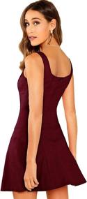 img 3 attached to Romwe Womens Sleeveless Scoop Summer Women's Clothing in Dresses