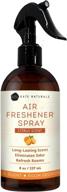 🍋 kate naturals citrus air freshener spray - tangy aroma & odor eliminator (8 fl oz) for pillow, linen & room - essential oils included! логотип