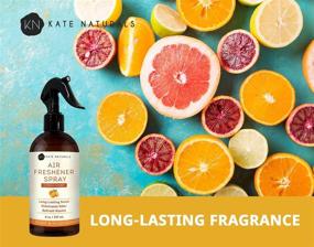 img 1 attached to 🍋 Kate Naturals Citrus Air Freshener Spray - Tangy Aroma & Odor Eliminator (8 fl oz) for Pillow, Linen & Room - Essential Oils Included!