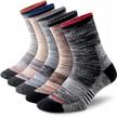 wicking cushion quarter crew socks for men's outdoor sports - feideer walking hiking socks, available in 3/4/5 pairs, sizes 6-15 logo