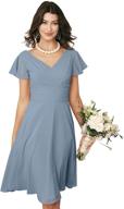 👗 alicepub chiffon bridesmaid cocktail homecoming dresses: stylish women's clothing at its finest logo