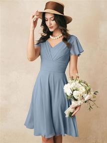 img 1 attached to 👗 Alicepub Chiffon Bridesmaid Cocktail Homecoming Dresses: Stylish Women's Clothing at Its Finest