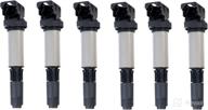 ena set of 6 ignition coil pack compatible with bmw m3 x3 x5 z3 z4 325i 325ci 325xi 330i 330ci 330xi 525i 530i 650i 745li 750i 760i - high-quality c1404 uf515 replacement coils for enhanced performance логотип