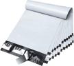 200pc white large 7.5x10.5 poly mailers self sealing shipping envelopes boutique custom bags enhanced durability multipurpose keep items safe protected fuxury logo