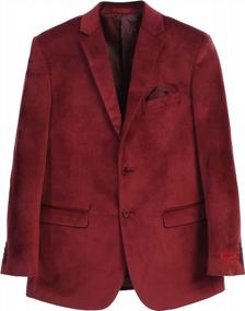 img 4 attached to Gioberti Men'S Formal Velvet Blazer Jacket: Super Soft And Stylish!