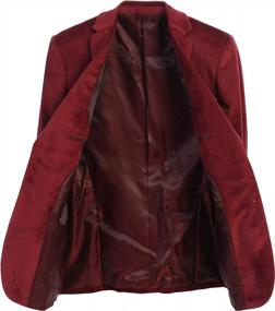 img 3 attached to Gioberti Men'S Formal Velvet Blazer Jacket: Super Soft And Stylish!
