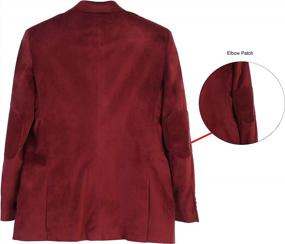 img 2 attached to Gioberti Men'S Formal Velvet Blazer Jacket: Super Soft And Stylish!