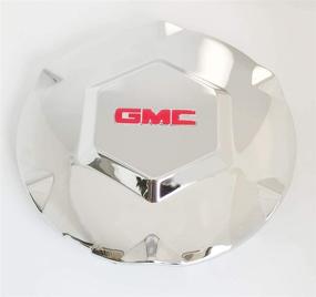 img 2 attached to 🔴 GMC Wheel Hub Center Caps Emblem Chrome Rim Center Hubs for 2002-2007 GMC Envoy XL XUV N80 Wheel 9593396 - 6-Spoke 17" - New and Genuine